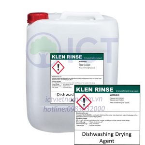 Klenco KLEN RINSE – Dung dịch tráng bát bóng nước cho máy rửa bát